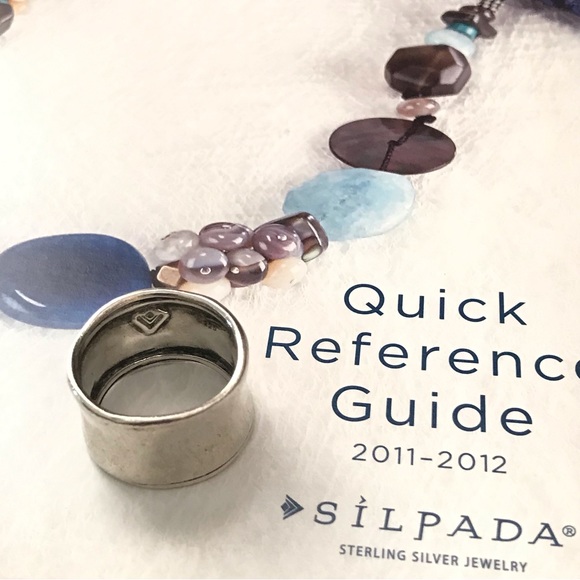 Silpada Sterling Silver Cuff Ring Size 8 - Picture 3 of 6